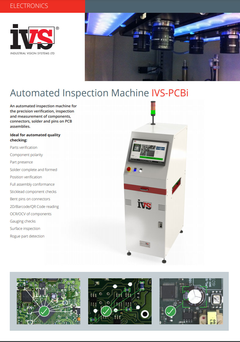 IVS PCB Inspection Systems IVS-PCBi Datasheet