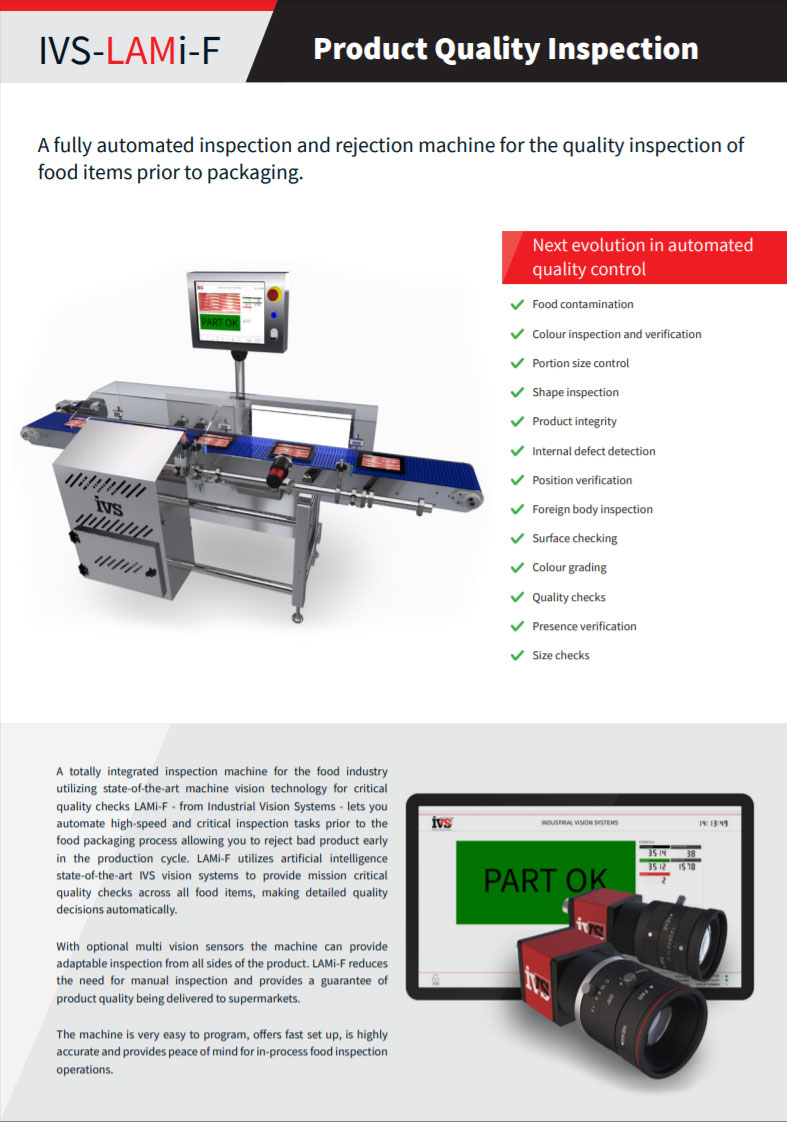 IVS Product Quality Inspection IVS-LAMi-F Datasheet